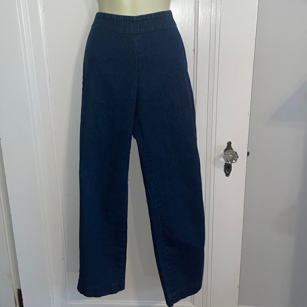 Talbots Petites classic side zip blue jeans‎